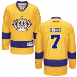 Rob Scuderi Youth Reebok Los Angeles Kings Authentic Gold Alternate Jersey