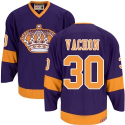 Rogie Vachon CCM Los Angeles Kings Authentic Purple Throwback NHL Jersey