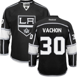 Rogie Vachon Reebok Los Angeles Kings Authentic Black Home NHL Jersey
