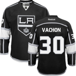 Rogie Vachon Reebok Los Angeles Kings Premier Black Home NHL Jersey