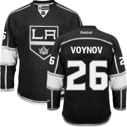 Slava Voynov Reebok Los Angeles Kings Authentic Black Home NHL Jersey