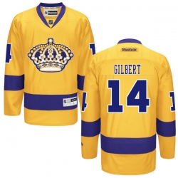 Tom Gilbert Youth Reebok Los Angeles Kings Authentic Gold Alternate Jersey