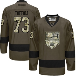 Tyler Toffoli Reebok Los Angeles Kings Authentic Green Salute to Service NHL Jersey