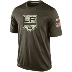 NHL Los Angeles Kings Nike Olive Salute To Service KO Performance Dri-FIT T-Shirt