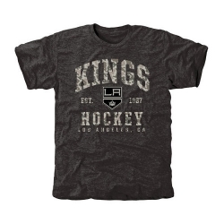 NHL Los Angeles Kings Black Camo Stack Tri-Blend T-Shirt