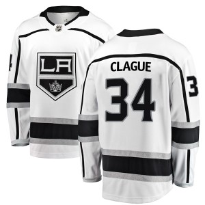 Kale Clague Men's Fanatics Branded Los Angeles Kings Breakaway White Away Jersey
