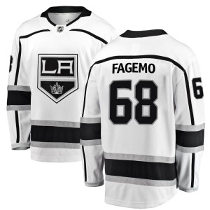 Samuel Fagemo Men's Fanatics Branded Los Angeles Kings Breakaway White Away Jersey