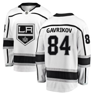 Vladislav Gavrikov Men's Fanatics Branded Los Angeles Kings Breakaway White Away Jersey