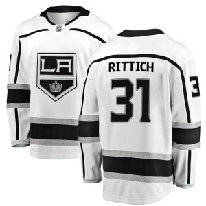 David Rittich Men's Fanatics Branded Los Angeles Kings Breakaway White Away Jersey