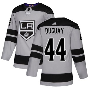Ron Duguay Men's Adidas Los Angeles Kings Authentic Gray Alternate Jersey