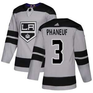 Dion Phaneuf Men's Adidas Los Angeles Kings Authentic Gray Alternate Jersey
