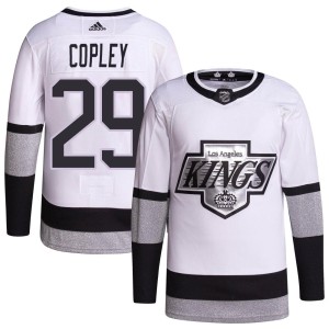 Pheonix Copley Youth Adidas Los Angeles Kings Authentic White 2021/22 Alternate Primegreen Pro Player Jersey