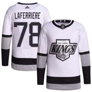 Alex Laferriere Youth Adidas Los Angeles Kings Authentic White 2021/22 Alternate Primegreen Pro Player Jersey