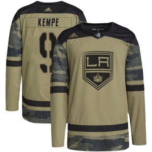 Adrian Kempe Youth Adidas Los Angeles Kings Authentic Camo Military Appreciation Practice Jersey