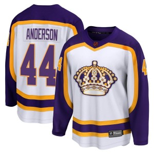 Mikey Anderson Men's Fanatics Branded Los Angeles Kings Breakaway White Special Edition 2.0 Jersey