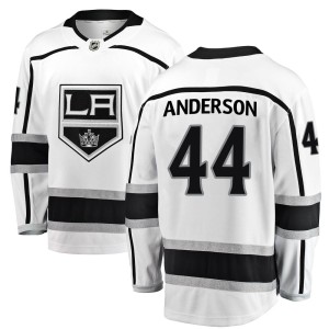 Mikey Anderson Youth Fanatics Branded Los Angeles Kings Breakaway White ized Away Jersey