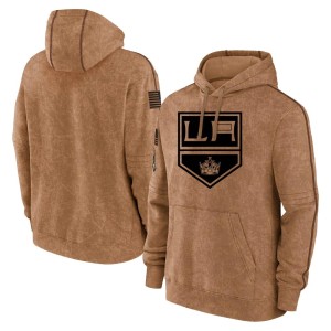 Youth Los Angeles Kings Brown 2023 Salute to Service Club Pullover Hoodie