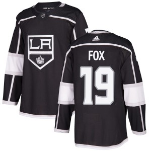 Jim Fox Youth Adidas Los Angeles Kings Authentic Black Home Jersey