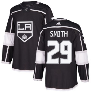 Billy Smith Youth Adidas Los Angeles Kings Authentic Black Home Jersey