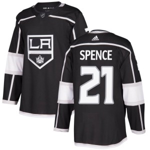 Jordan Spence Youth Adidas Los Angeles Kings Authentic Black Home Jersey