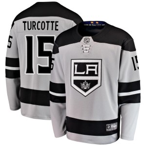 Alex Turcotte Youth Fanatics Branded Los Angeles Kings Breakaway Gray Alternate Jersey