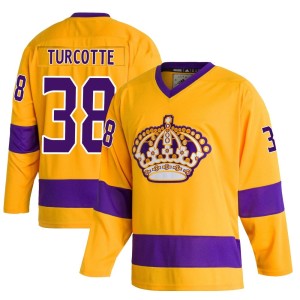 Alex Turcotte Youth Adidas Los Angeles Kings Authentic Gold Classics Jersey