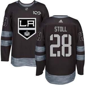 Jarret Stoll Men's Los Angeles Kings Authentic Black 1917-2017 100th Anniversary Jersey