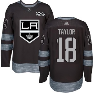 Dave Taylor Men's Los Angeles Kings Authentic Black 1917-2017 100th Anniversary Jersey