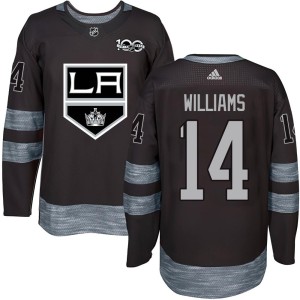 Justin Williams Men's Los Angeles Kings Authentic Black 1917-2017 100th Anniversary Jersey