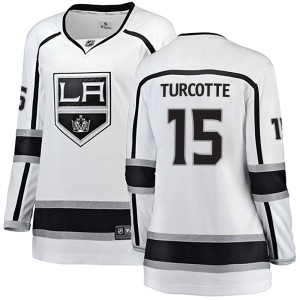 Alex Turcotte Women's Fanatics Branded Los Angeles Kings Breakaway White Away Jersey