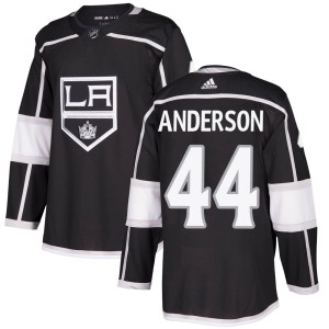 Mikey Anderson Men's Adidas Los Angeles Kings Authentic Black ized Home Jersey