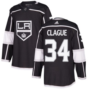 Kale Clague Men's Adidas Los Angeles Kings Authentic Black Home Jersey