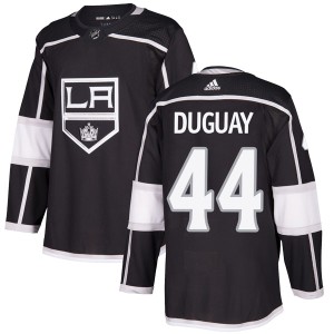 Ron Duguay Men's Adidas Los Angeles Kings Authentic Black Home Jersey