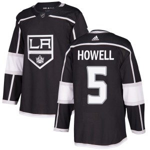 Harry Howell Men's Adidas Los Angeles Kings Authentic Black Home Jersey
