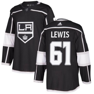 Trevor Lewis Men's Adidas Los Angeles Kings Authentic Black Home Jersey