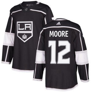 Trevor Moore Men's Adidas Los Angeles Kings Authentic Black Home Jersey