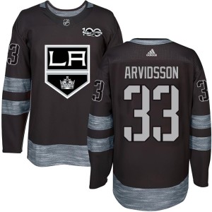 Viktor Arvidsson Youth Los Angeles Kings Authentic Black 1917-2017 100th Anniversary Jersey