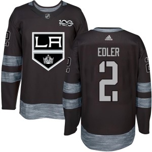 Alexander Edler Youth Los Angeles Kings Authentic Black 1917-2017 100th Anniversary Jersey