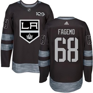 Samuel Fagemo Youth Los Angeles Kings Authentic Black 1917-2017 100th Anniversary Jersey