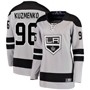 Andrei Kuzmenko Women's Fanatics Branded Los Angeles Kings Breakaway Gray Alternate Jersey