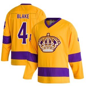 Rob Blake Men's Adidas Los Angeles Kings Authentic Gold Classics Jersey