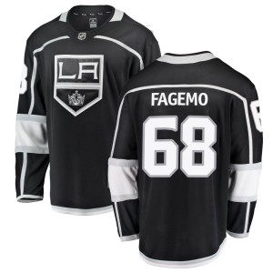 Samuel Fagemo Men's Fanatics Branded Los Angeles Kings Breakaway Black Home Jersey