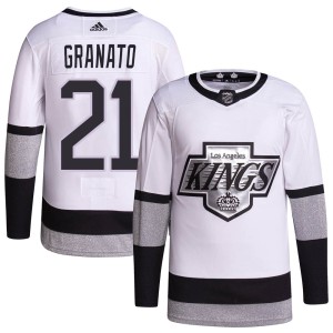 Tony Granato Men's Adidas Los Angeles Kings Authentic White 2021/22 Alternate Primegreen Pro Player Jersey