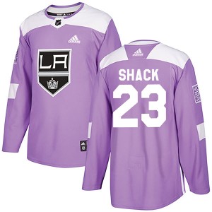 Eddie Shack Youth Adidas Los Angeles Kings Authentic Purple Fights Cancer Practice Jersey