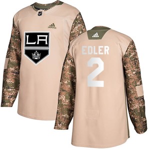 Alexander Edler Youth Adidas Los Angeles Kings Authentic Camo Veterans Day Practice Jersey