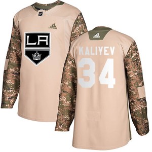 Arthur Kaliyev Youth Adidas Los Angeles Kings Authentic Camo Veterans Day Practice Jersey