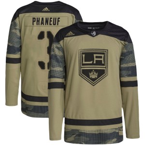 Dion Phaneuf Men's Adidas Los Angeles Kings Authentic Camo Military Appreciation Practice Jersey
