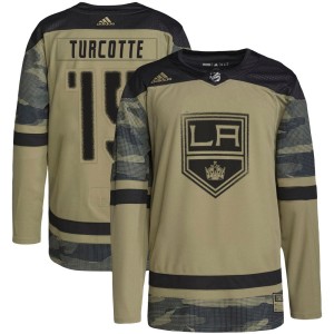 Alex Turcotte Men's Adidas Los Angeles Kings Authentic Camo Military Appreciation Practice Jersey