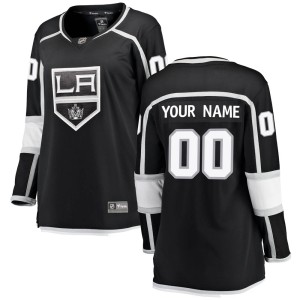 Custom Women's Fanatics Branded Los Angeles Kings Breakaway Black Custom Home Jersey
