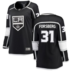 Anton Forsberg Women's Fanatics Branded Los Angeles Kings Breakaway Black Home Jersey